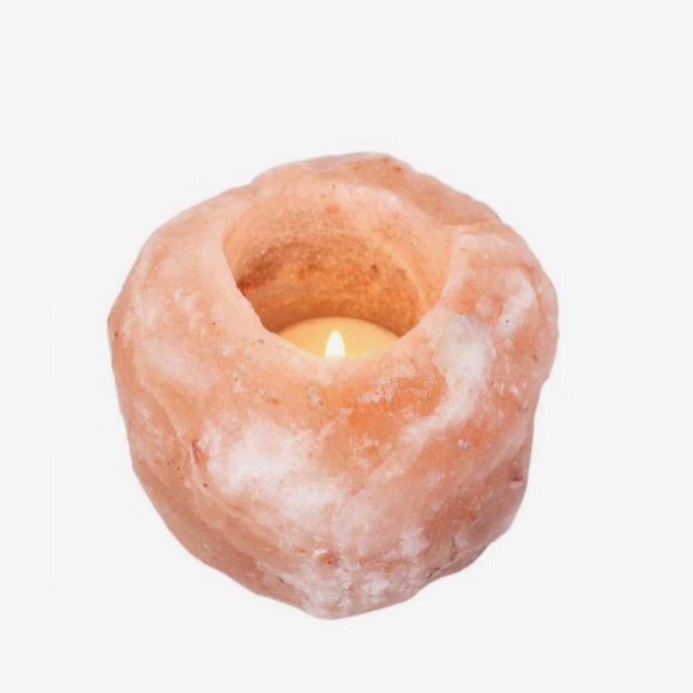 Himalayan salt candle holder